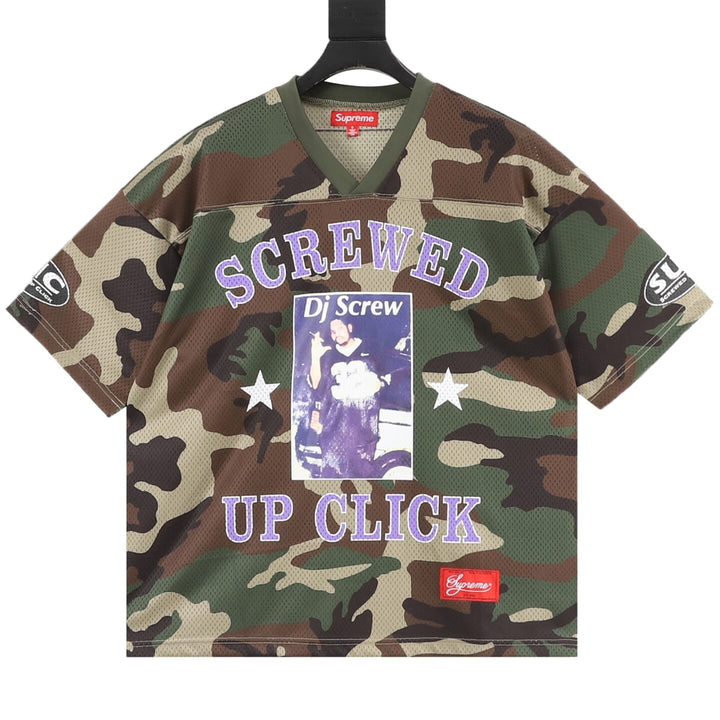 Supreme x DJ Screw Men's Mesh Football Jersey