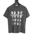 BAPE Water Print Ape Head Relaxed Fit Tee