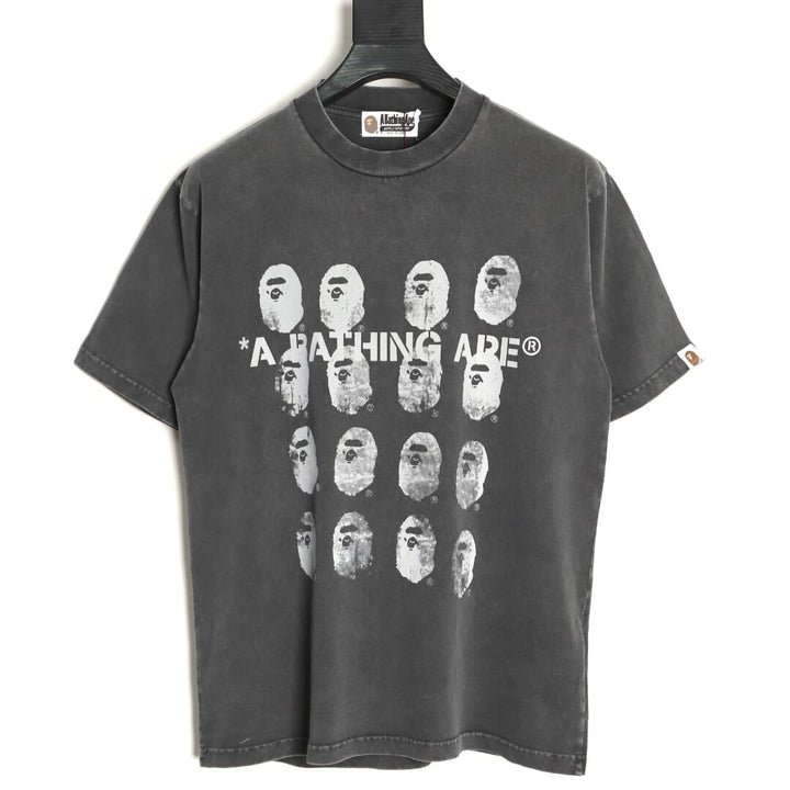 BAPE Water Print Ape Head Relaxed Fit Tee