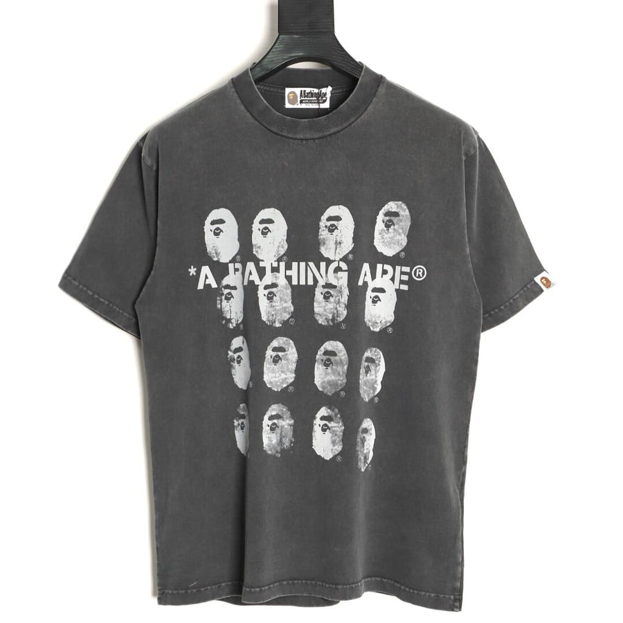 BAPE Water Print Ape Head Relaxed Fit Tee