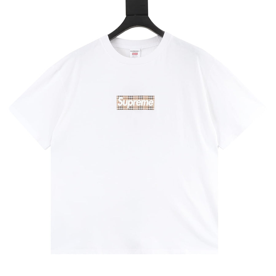 Supreme x Burberry Box Logo Tee